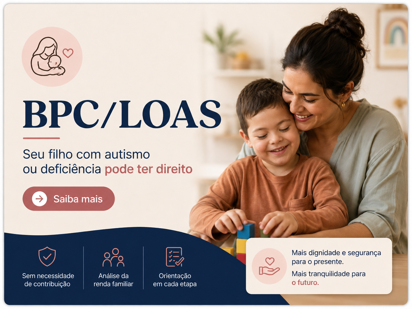 Família brasileira em atendimento acolhedor